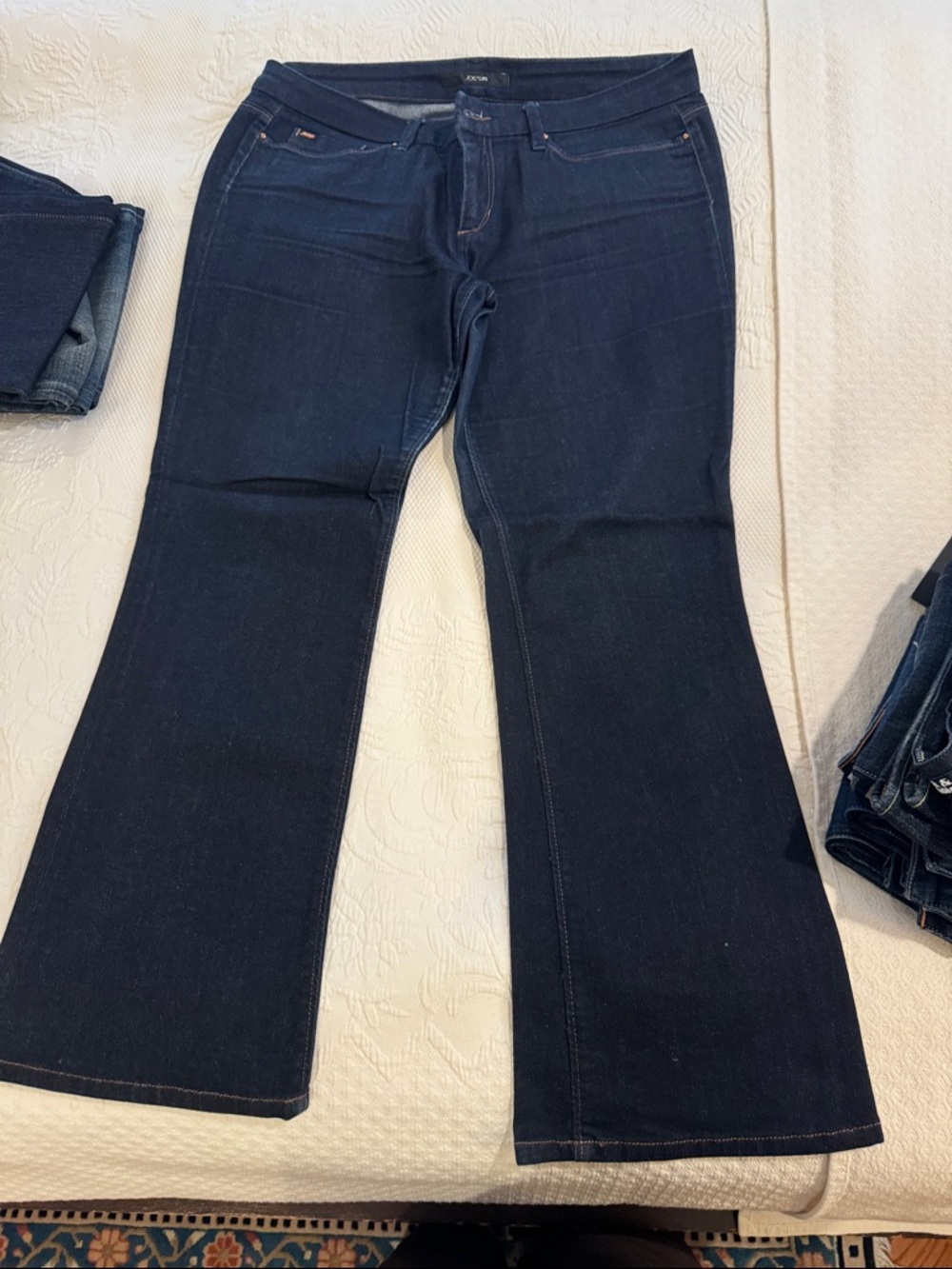 Joe's Jeans Dark Blue Flare Wide-Leg Jeans